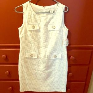 Liz Clairborne White Dress. Size 8 NWT